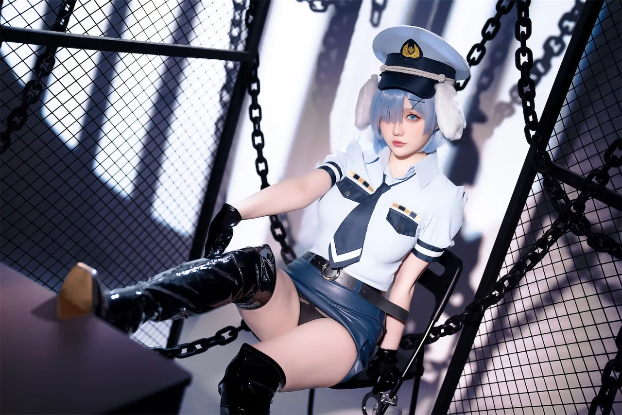 Hoshilily (星之迟迟) Rem Dog-Eared Police Officer - ReZero-erohere16.webp